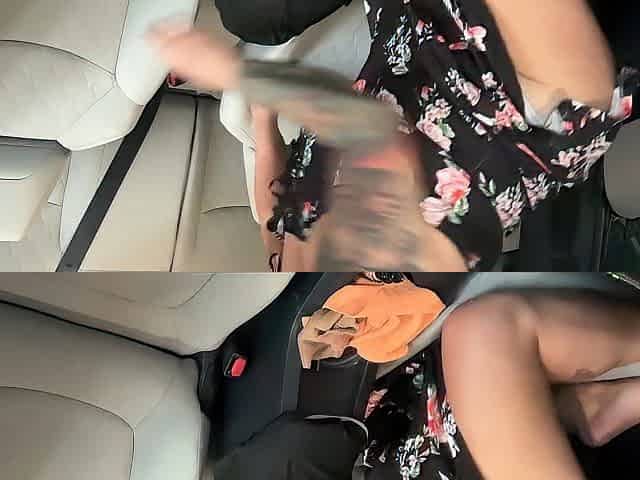 JUST ME, GRINDING IN MY CAR CAME QUICK