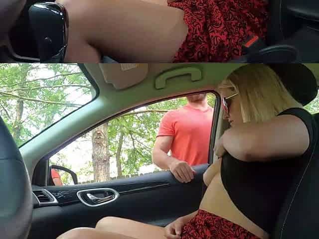 Hotwife goes dogging and gets cum overspread at the park