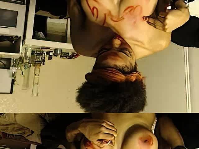 Ebony solo amateur masturbates and cant get enough
