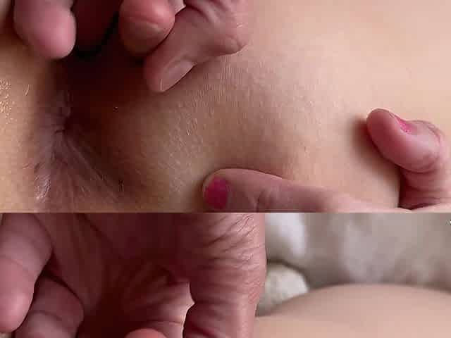 Super sexy golden-haired sis got two in twat Cum loads