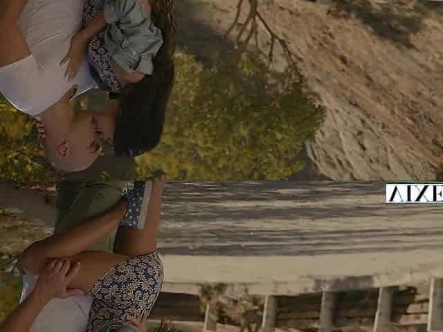 Latin chick Enticed by Aged Guy, Outdoor Scenes