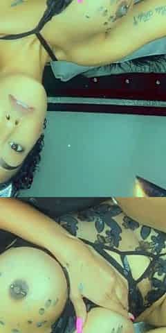 Hot wax on pretty titties and pussy