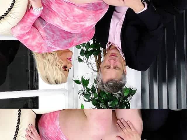 Lucky Old Man Bangs Two BBWs