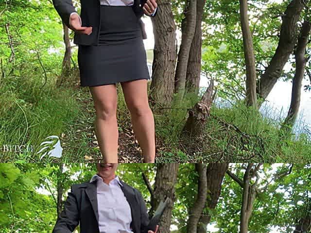 secretary roughly used outdoors in woods - business-bitch