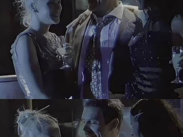 2 Sluts Share an Italian Cock in a Nightclub Among the People