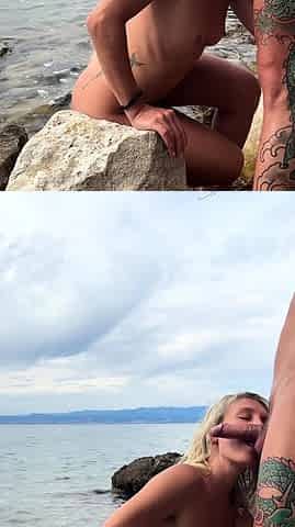 POV Handjob Blowjob cumshot compilation