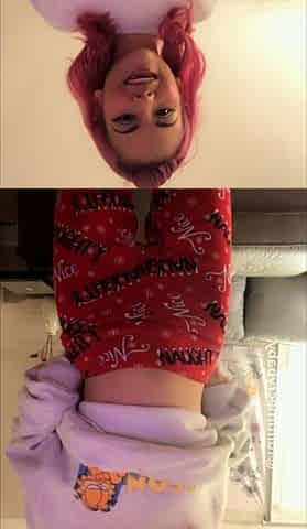Curly Blonde Teen Records Solo Dildo Masturbation