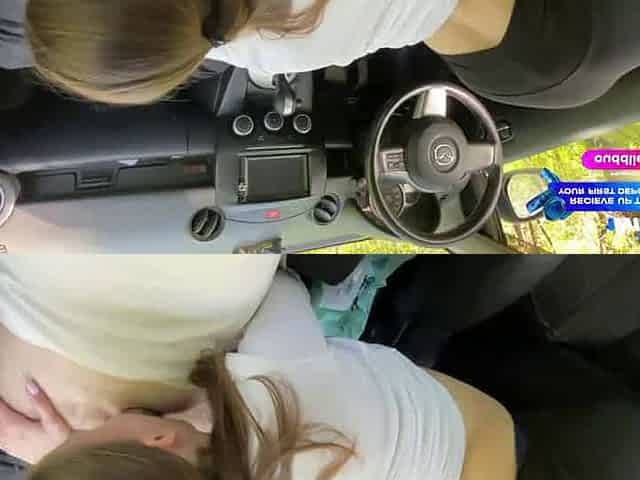 Unleash your internal porn star by deep-throating salami in the car, with the best brunette getting ready for her largest geyser