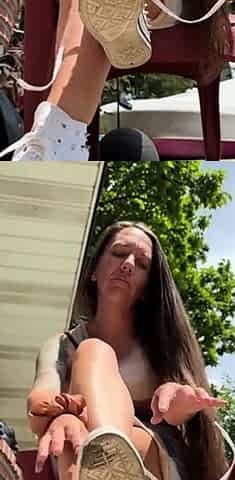 Masturbating amateur teen fucks both holes