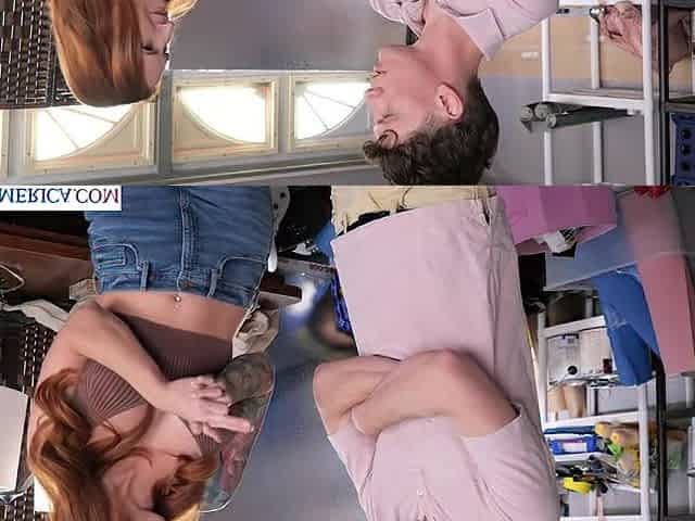 Busy redhead Sophia Locke wants her pussy pounded by her neighbor