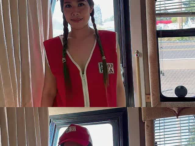 Oriental Pizza Delivery Angel Screwed by White Stud as a for No Change