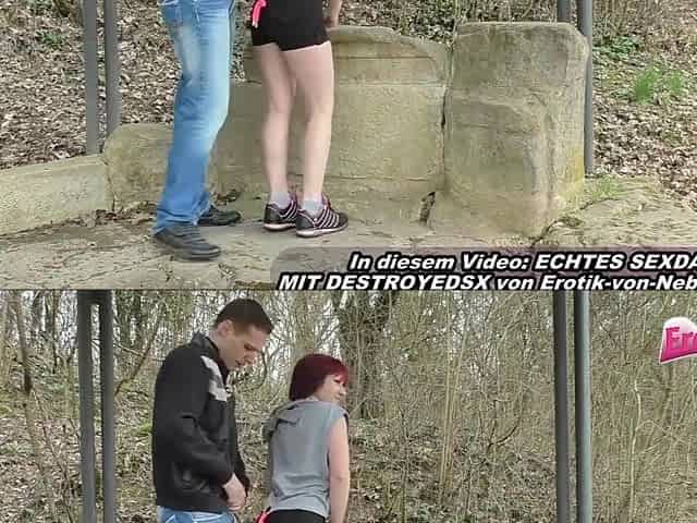 Redheaded German Slut Fucks A Stranger On The Playground