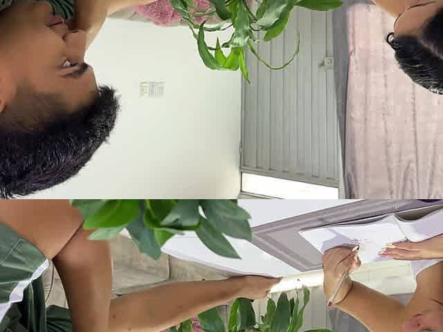 My Latin Stepsister's Hairy Pussy Makes Me Very Horny Until I End up with My Huge and Hard Cock Inside Her Tight Pussy