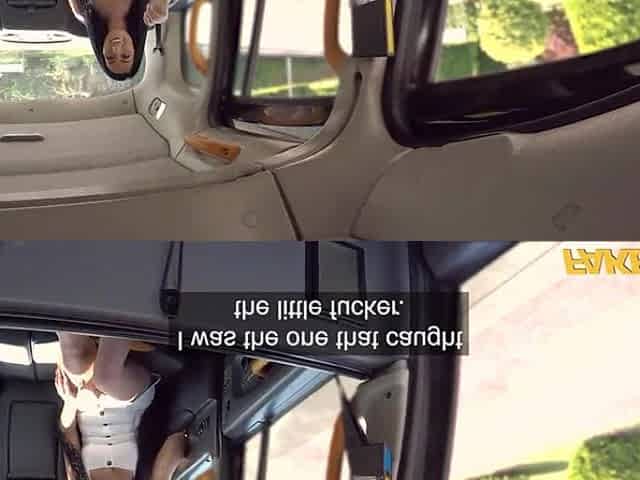 Fake Taxi, marvelous British brunette hair gets drilled in the butt