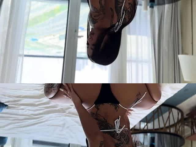 I get fucked with my new bikini, blowjob, feetjob and