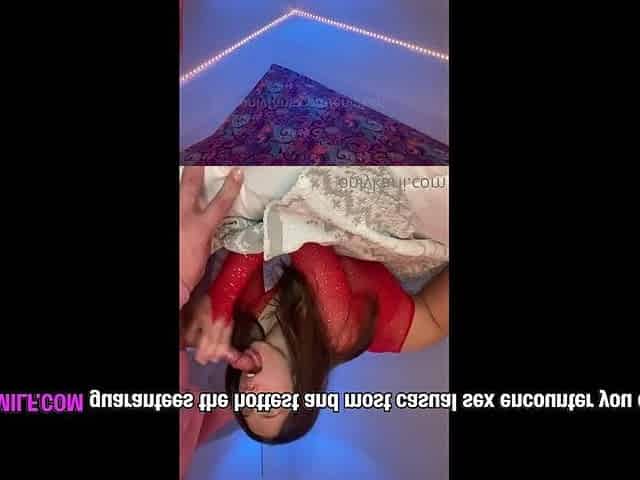 Karli Mergenthaler Red Fishnet Love making Tape