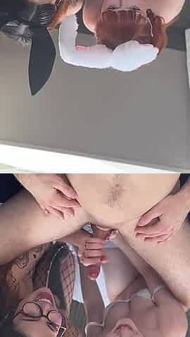 Delilah and Mary in Sloppy Blowjob Bunnies