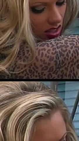 Cop Checks and Finds Guilty a Beatiful Blonde Slut with Big Tits
