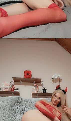 Femboy having joy in Hawt halloween dress