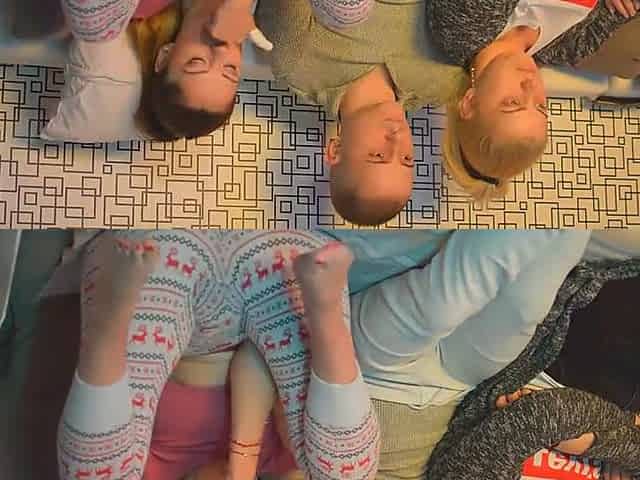 Naughty Girl Masturbates Next To Her Friends