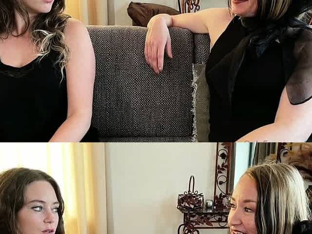 Blonde and brunette lesbians licking and sucking pussy