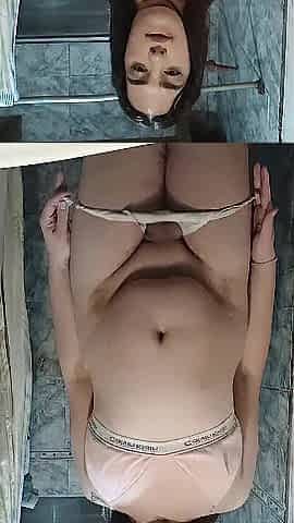 Masturbating alone in the baths