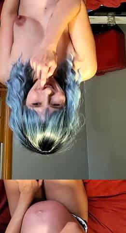 Small tit girl Georgia Jones masturbating in panties