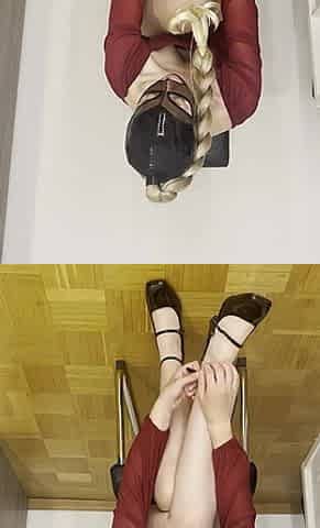Girl Masturbates Until She Got Her Orgasm! She Is Wearing Her Dress and Heels for a Date