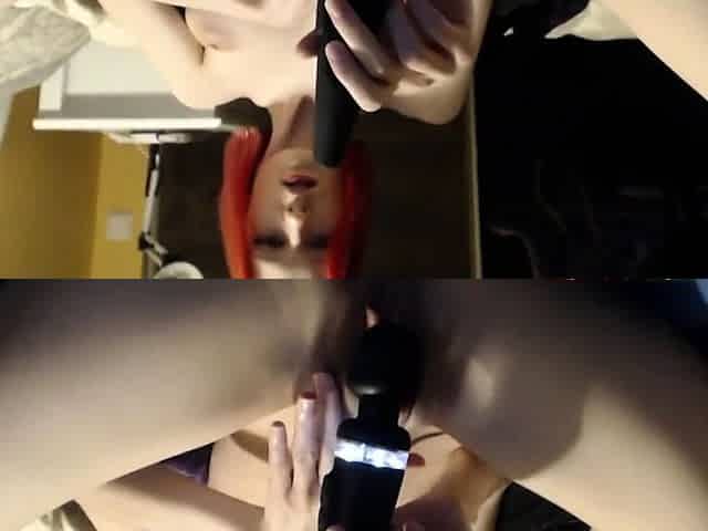 Redhead Teen Squirts Hard Using Sex Toy