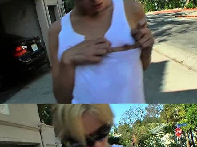 Solo masturbation of a beautiful amateur blonde