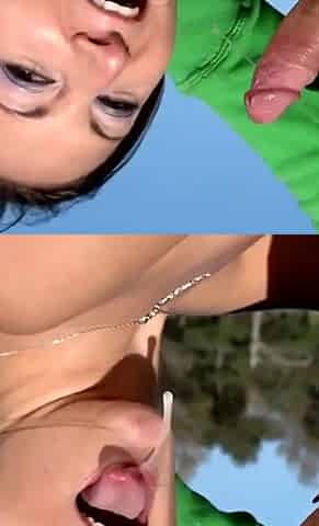 Young bitch gets fucked on the beach