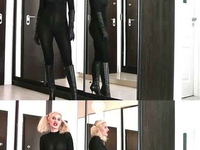 JOI Games in Spandex Catsuit