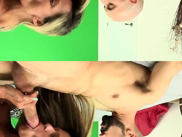 Lisa Daniels in steaming lingerie licking her big boobs