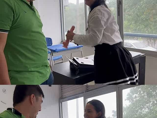 I Fuck the English Teacher Hard During Class