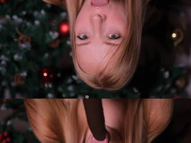 Beautiful College Girl Sucks Black Cock Dildo