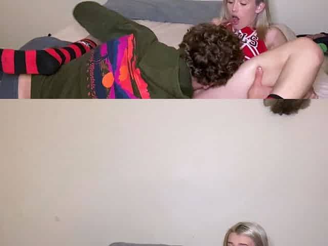 Naughty blonde teen hardcore fucked