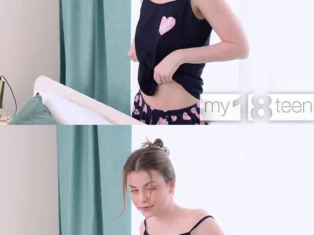 Gorgeous gal Julia Morozzi masturbates her outstanding curly vagina