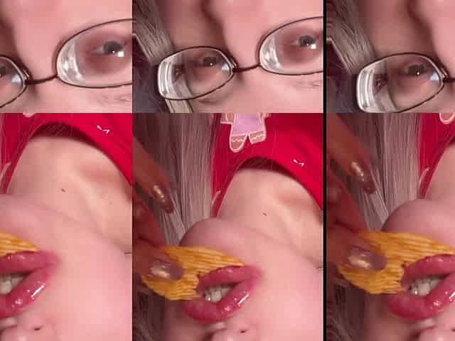 Asmr Chips Potato Eating Listen in Headphones