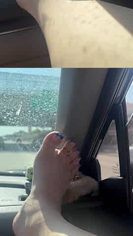 Feet on the Dash (royal Blue French Tips)