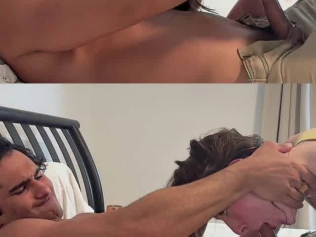 Hawt Australian Gal with Giant Natural G cup Titties gets CREAMPIED