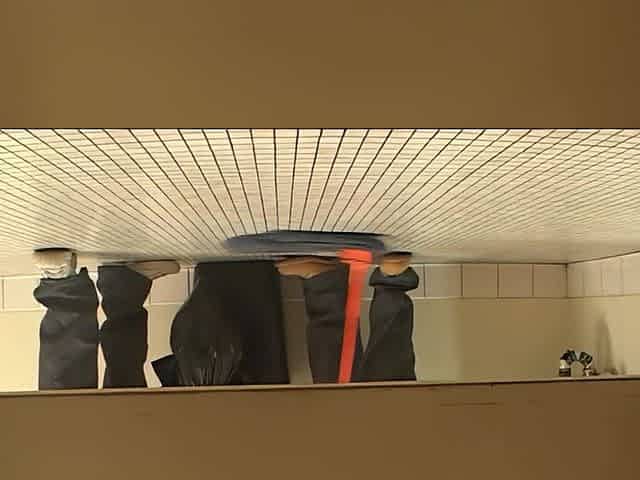 Candi Apple Fucked in the Ass by Two Big Cocks in The Bathrooms