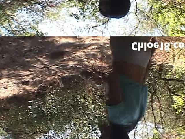 Hot solo teen chloe outdoors