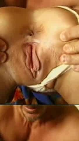 Beautiful Housewife with Big Tits Gives Her Husband Blowjob and Then Gets Fucked Doggy Style by His Big Cock