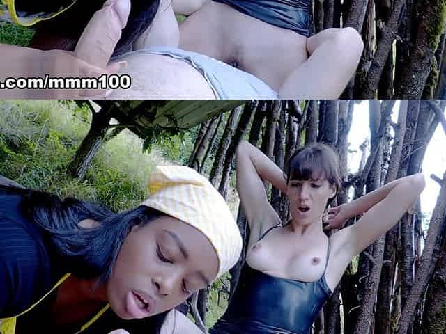 French Hairy Lety Howl's Porn Audition Turns into Dominant Interracial Threesome - MMM100