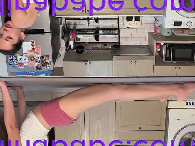 ADDITIONAL Sexy Oriental Amateur Moist Butt Yoga With Her Concupiscent Body