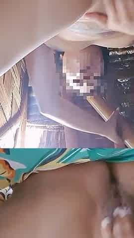 Outdoor Risky Fingering Cum