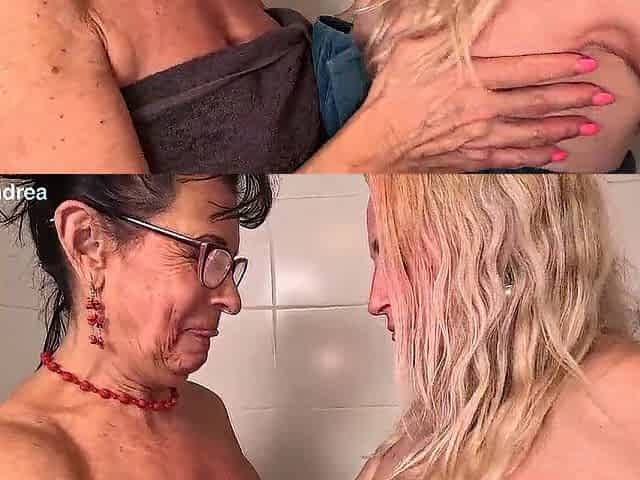 Lesbo fisting pleasure in the shower