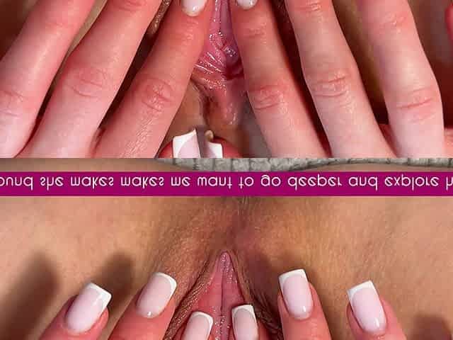 Stroking My Dripping Pussy and Dreaming About Lesbian Pleasure. Close up Pussy Play with Subtitles