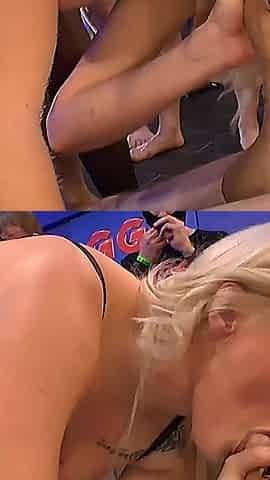 Ggg John Thompson - Blonde Swallows Cum in Wild Gangbang Orgy