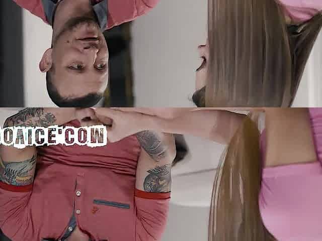 Sexy Brunette hair Playgirl Drilled by a Stranger
